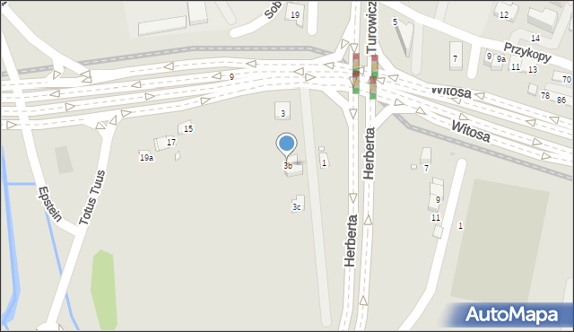 Kraków, Do Sanktuarium Bożego Miłosierdzia, 3b, mapa Krakowa