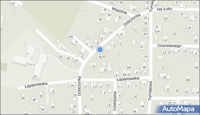 Kraków, Dobczycka, 7a, mapa Krakowa