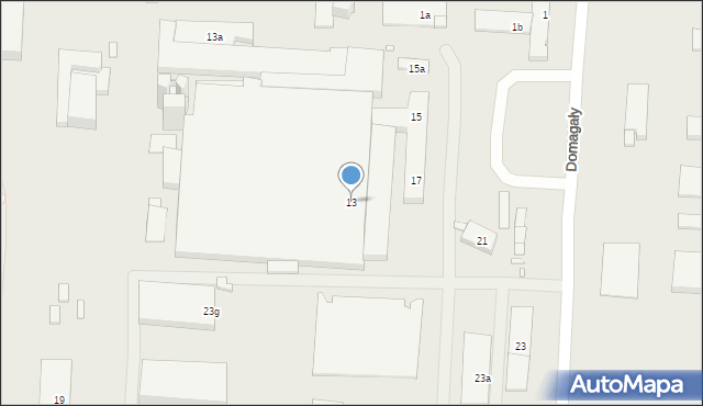 Kraków, Domagały Mariana, 13, mapa Krakowa