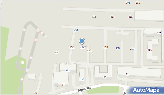 Kraków, Domagały Mariana, 45H, mapa Krakowa