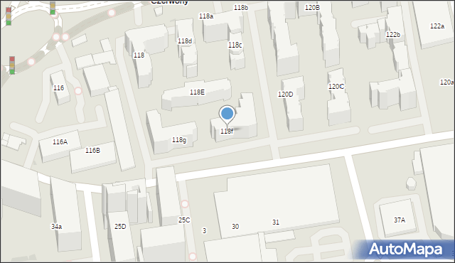 Kraków, Dobrego Pasterza, 118f, mapa Krakowa