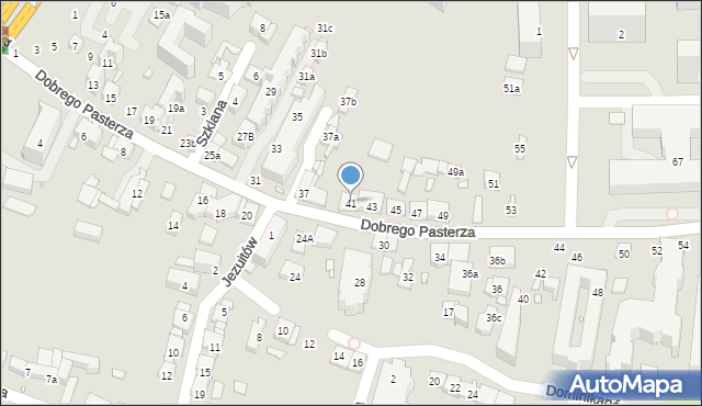 Kraków, Dobrego Pasterza, 41, mapa Krakowa