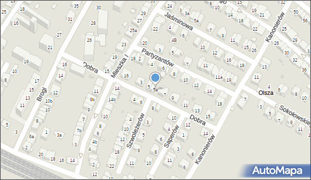 Kraków, Dobra, 5a, mapa Krakowa