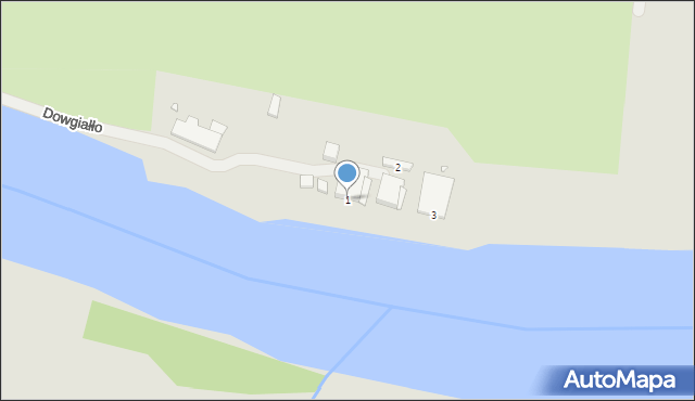 Kraków, Dowgiałło Stanisławy, 1, mapa Krakowa