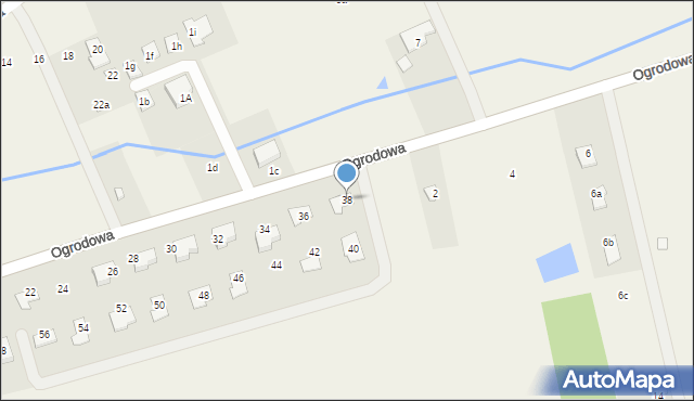 Krępa, Dojazdowa, 38, mapa Krępa