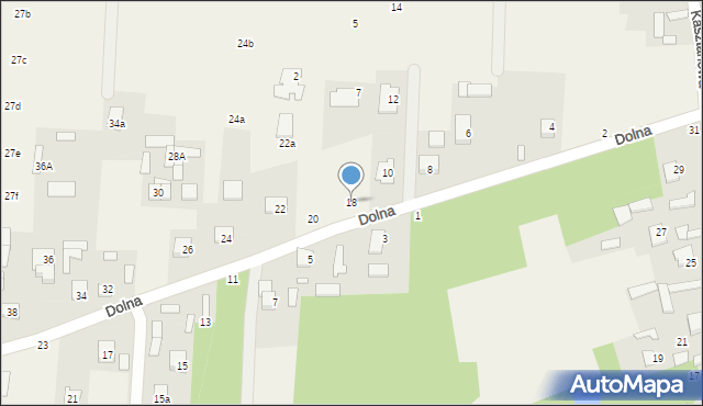 Krupia Wólka, Dolna, 18, mapa Krupia Wólka