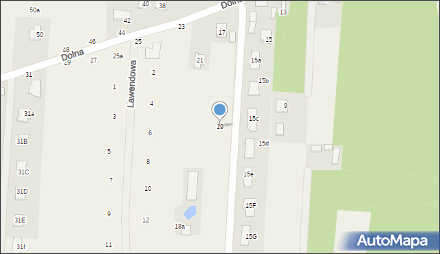 Krupia Wólka, Dolna, 19, mapa Krupia Wólka