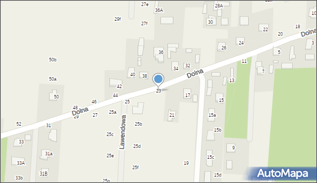 Krupia Wólka, Dolna, 23, mapa Krupia Wólka