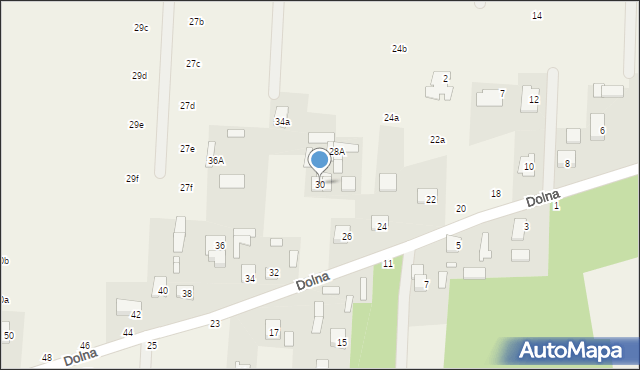 Krupia Wólka, Dolna, 30, mapa Krupia Wólka