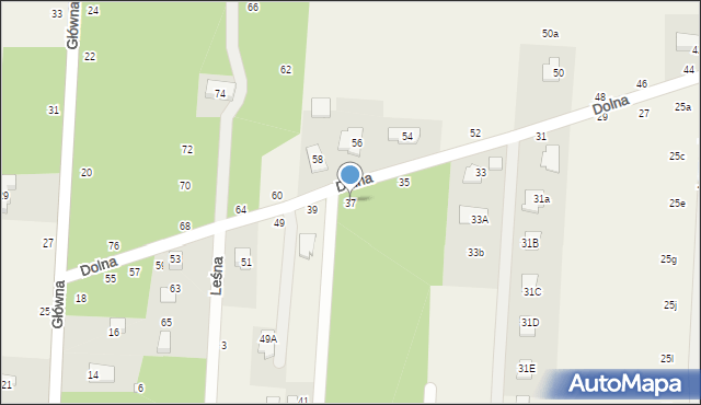 Krupia Wólka, Dolna, 37, mapa Krupia Wólka