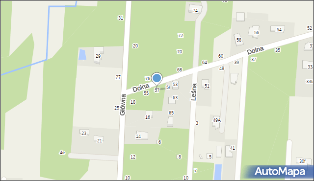 Krupia Wólka, Dolna, 57, mapa Krupia Wólka