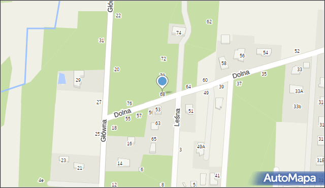 Krupia Wólka, Dolna, 68, mapa Krupia Wólka
