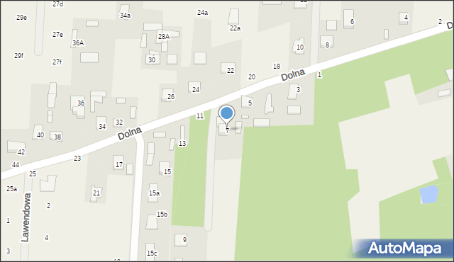 Krupia Wólka, Dolna, 7, mapa Krupia Wólka