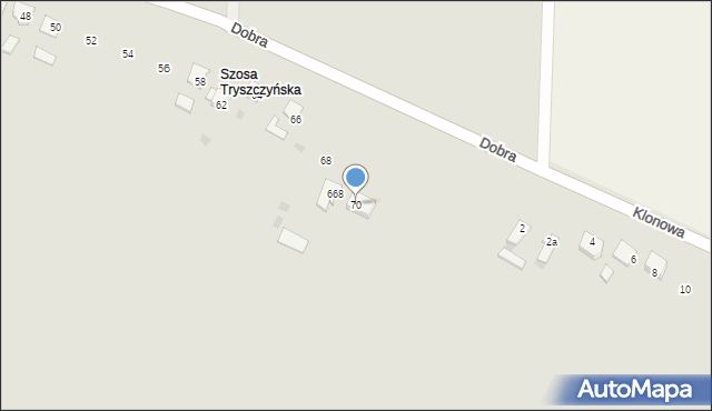 Kruszwica, Dobra, 70, mapa Kruszwica