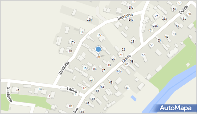 Krzętów, Dolna, 18, mapa Krzętów