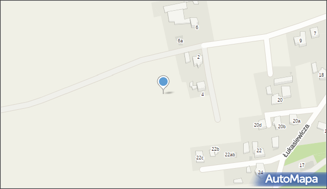 Łąka, Dobrowolskiego Franciszka, ks., 4a, mapa Łąka