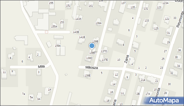 Latchorzew, Dobrzańskiego-Hubala Henryka, mjr., 139C, mapa Latchorzew