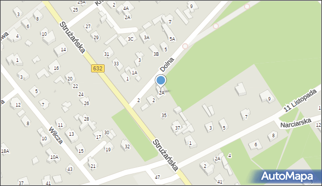 Legionowo, Dolna, 2A, mapa Legionowo