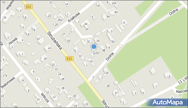 Legionowo, Dolna, 3, mapa Legionowo