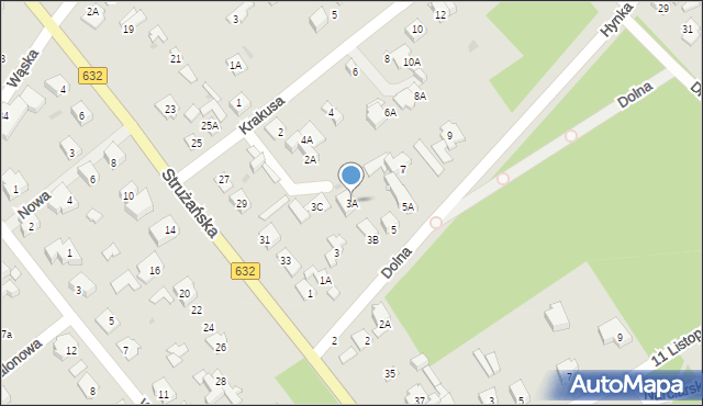 Legionowo, Dolna, 3A, mapa Legionowo