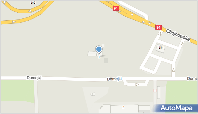 Legnica, Domejki Ignacego, 1, mapa Legnicy