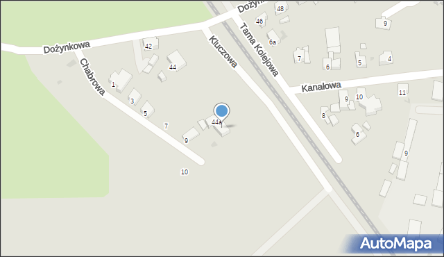 Leszno, Dożynkowa, 44b, mapa Leszno