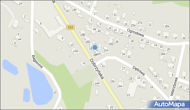 Lipno, Dobrzyńska, 19F, mapa Lipno