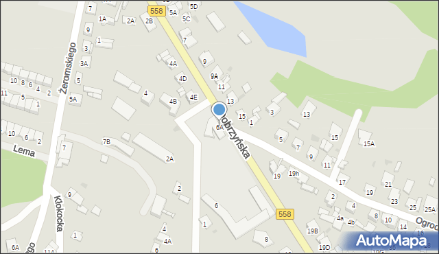 Lipno, Dobrzyńska, 6A, mapa Lipno