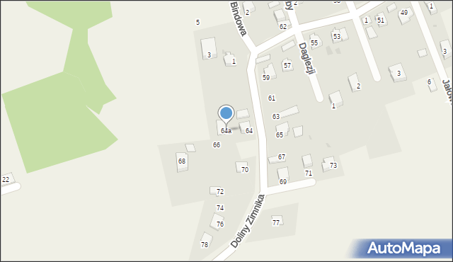 Lipowa, Doliny Zimnika, 64a, mapa Lipowa