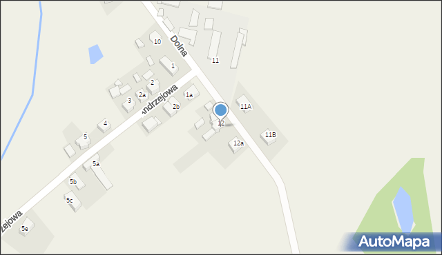 Lisowice, Dolna, 12aa, mapa Lisowice