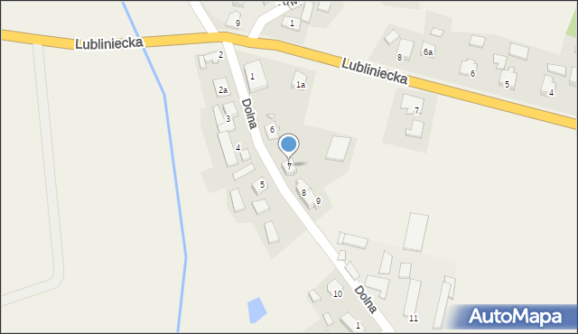 Lisowice, Dolna, 7, mapa Lisowice