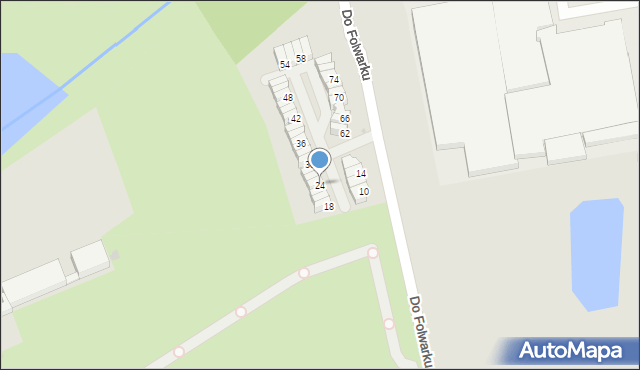 Łódź, Do Folwarku, 24, mapa Łodzi