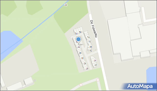Łódź, Do Folwarku, 44, mapa Łodzi