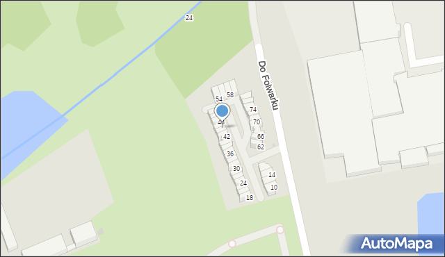 Łódź, Do Folwarku, 46, mapa Łodzi