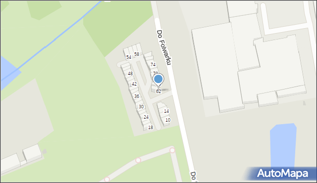 Łódź, Do Folwarku, 62, mapa Łodzi