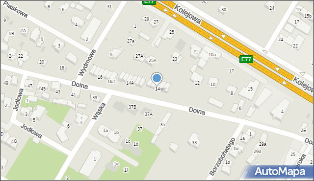 Łomianki, Dolna, 14/3, mapa Łomianki