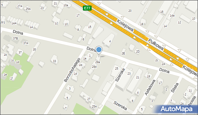 Łomianki, Dolna, 29b, mapa Łomianki