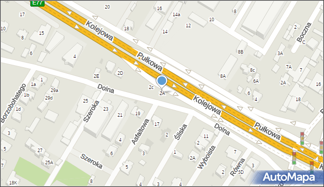 Łomianki, Dolna, 2A, mapa Łomianki