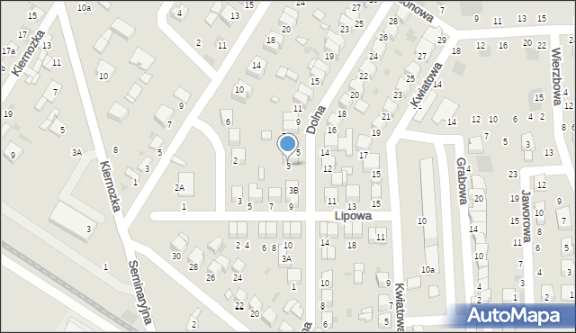 Łowicz, Dolna, 3, mapa Łowicza