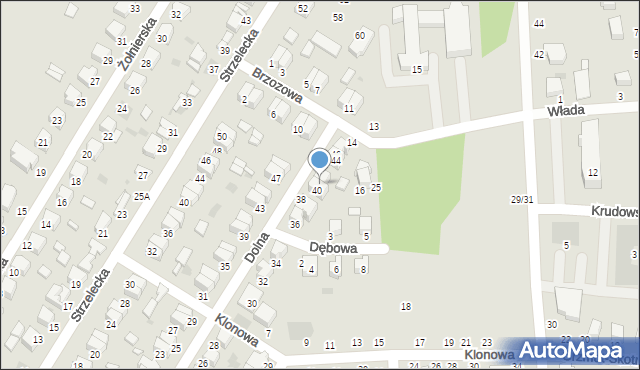 Łowicz, Dolna, 42, mapa Łowicza