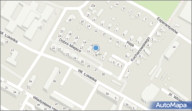 Lubań, Dobre Miejsce, 9, mapa Lubań