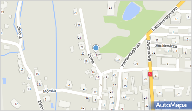 Lubawka, Dolna, 11, mapa Lubawka