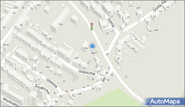 Lublin, Dolna Panny Marii, 33A, mapa Lublina