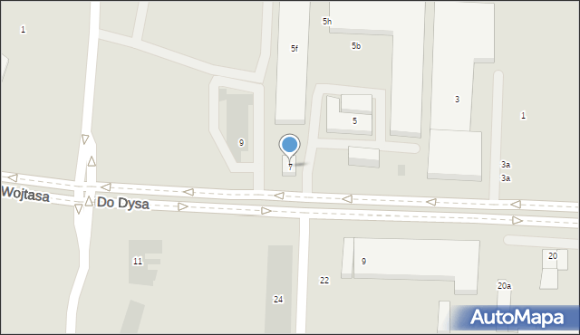 Lublin, Do Dysa, 7, mapa Lublina