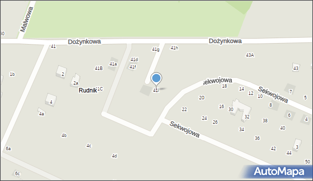 Lublin, Dożynkowa, 41i, mapa Lublina