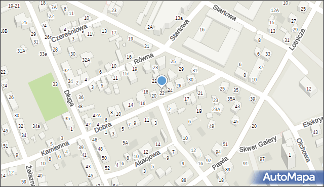 Lublin, Dobra, 22, mapa Lublina