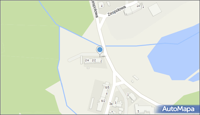 Lusówko, Dopiewska, 2/1, mapa Lusówko