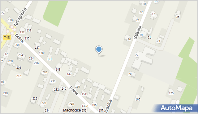 Mąchocice Kapitulne, Dolna, 151b, mapa Mąchocice Kapitulne