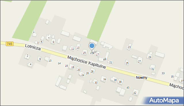 Mąchocice Kapitulne, Dolna, 15a, mapa Mąchocice Kapitulne