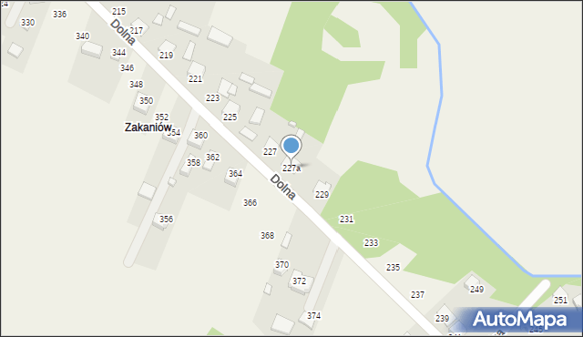 Mąchocice Kapitulne, Dolna, 227a, mapa Mąchocice Kapitulne